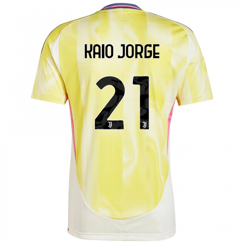 Donna Maglia Kaio Jorge #21 Giallo Solare Kit Gara Away 2024/25 Maglietta