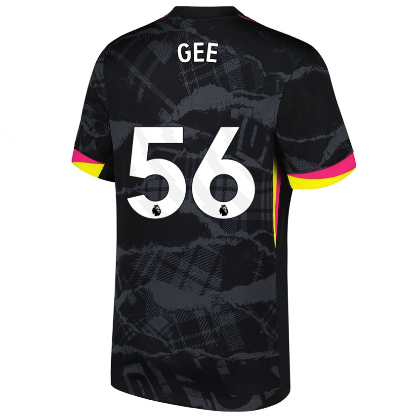 Donna Maglia Billy Gee #56 Nero Rosa Kit Gara Third 2024/25 Maglietta