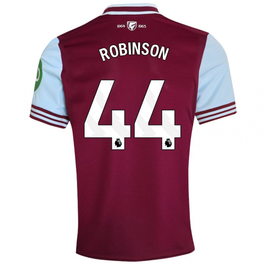 Bambino Maglia Junior Robinson #44 Rosso Scuro Kit Gara Home 2024/25 Maglietta