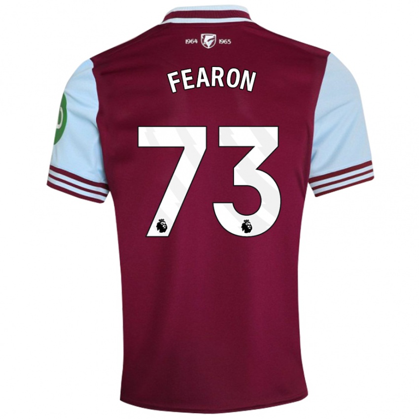 Bambino Maglia Preston Fearon #73 Rosso Scuro Kit Gara Home 2024/25 Maglietta