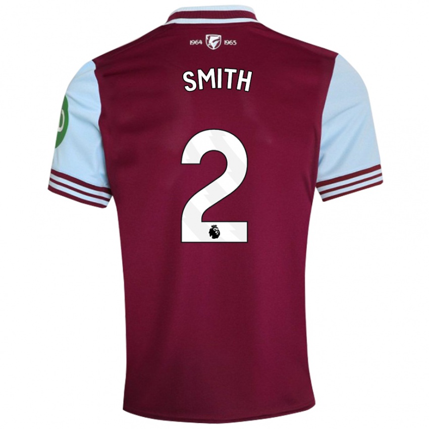 Bambino Maglia Kirsty Smith #2 Rosso Scuro Kit Gara Home 2024/25 Maglietta