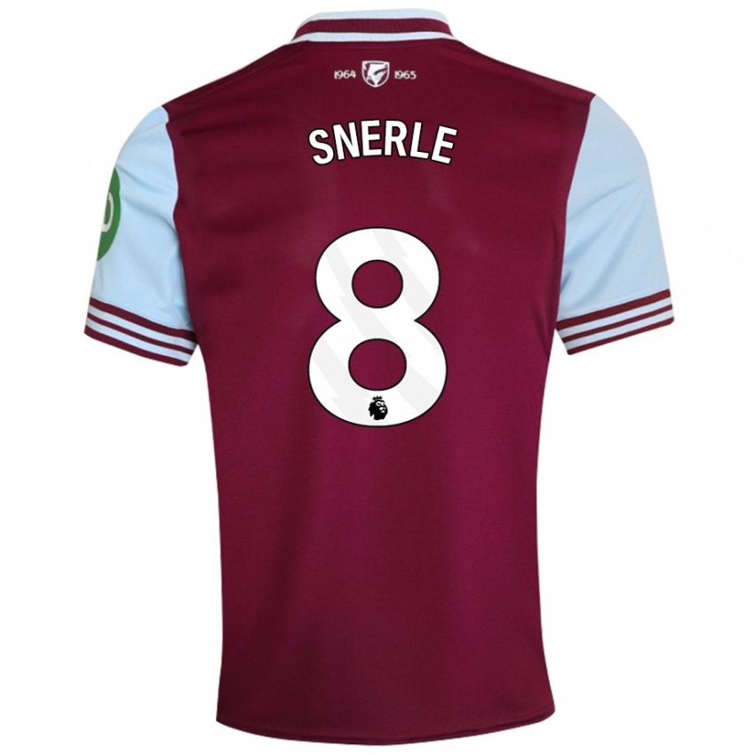 Bambino Maglia Emma Snerle #8 Rosso Scuro Kit Gara Home 2024/25 Maglietta