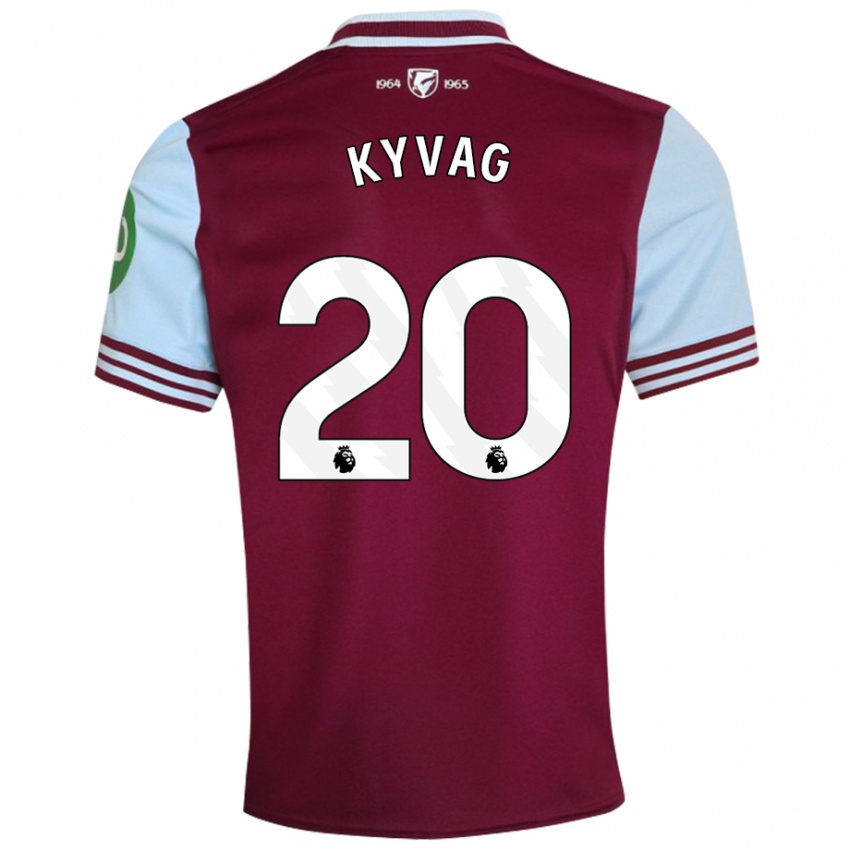 Bambino Maglia Thea Kyvag #20 Rosso Scuro Kit Gara Home 2024/25 Maglietta