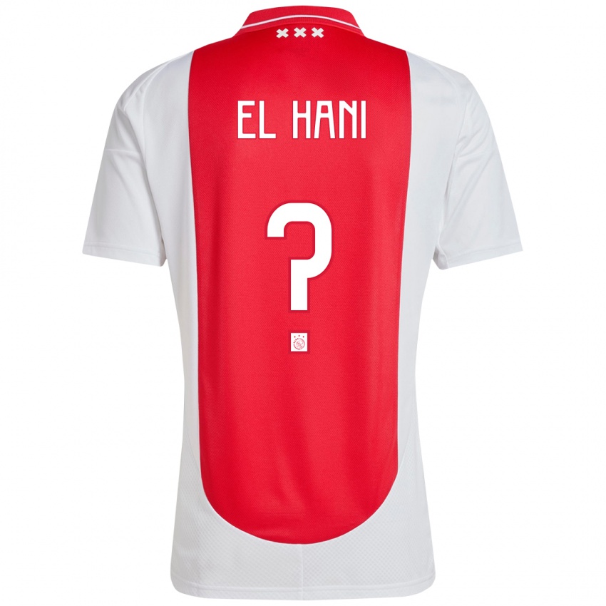 Bambino Maglia Aymean El Hani #0 Rosso Bianco Kit Gara Home 2024/25 Maglietta