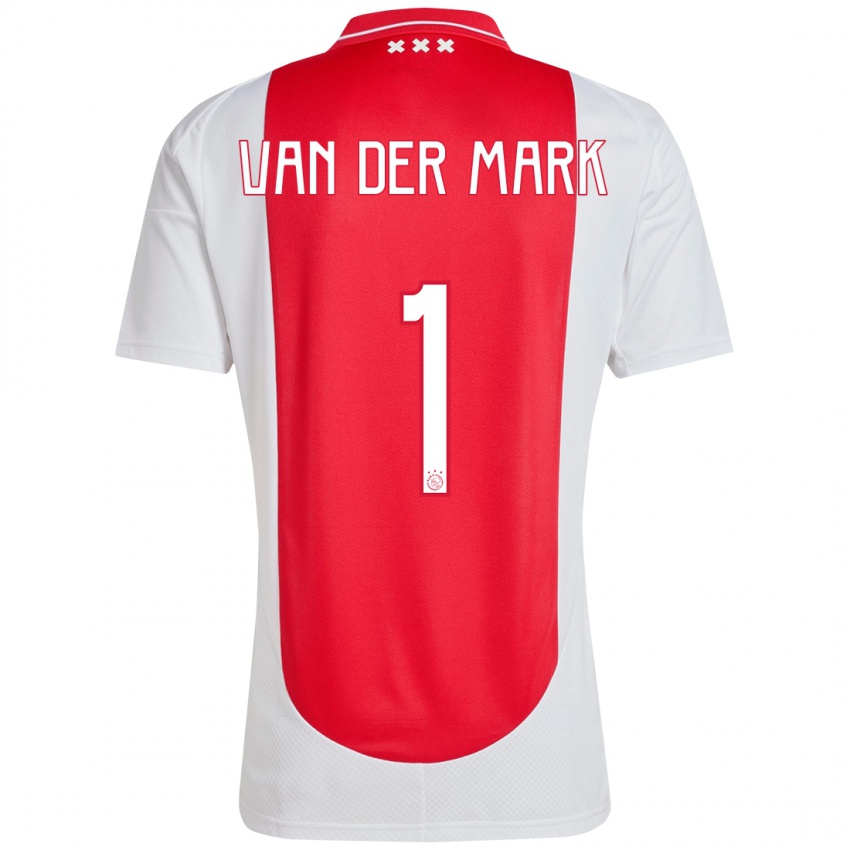 Bambino Maglia Jesper Van Der Mark #1 Rosso Bianco Kit Gara Home 2024/25 Maglietta