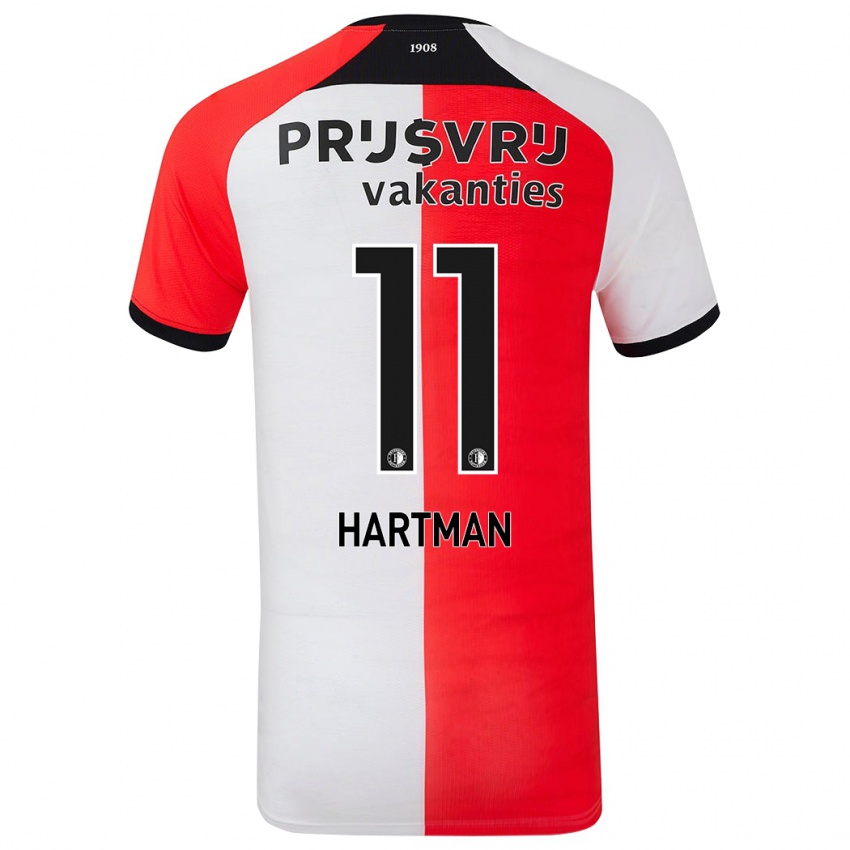 Bambino Maglia Quilindschy Hartman #11 Rosso Bianco Kit Gara Home 2024/25 Maglietta