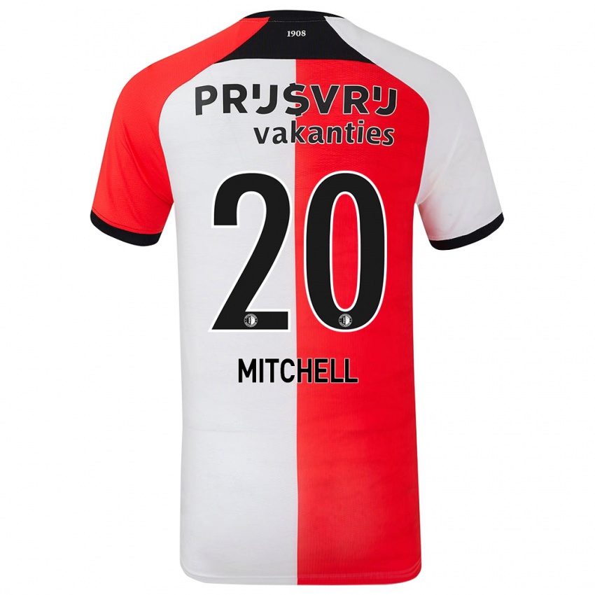 Bambino Maglia Jeyland Mitchell #20 Rosso Bianco Kit Gara Home 2024/25 Maglietta