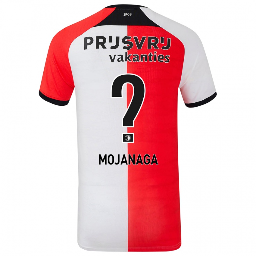 Bambino Maglia Thuto Mojanaga #0 Rosso Bianco Kit Gara Home 2024/25 Maglietta