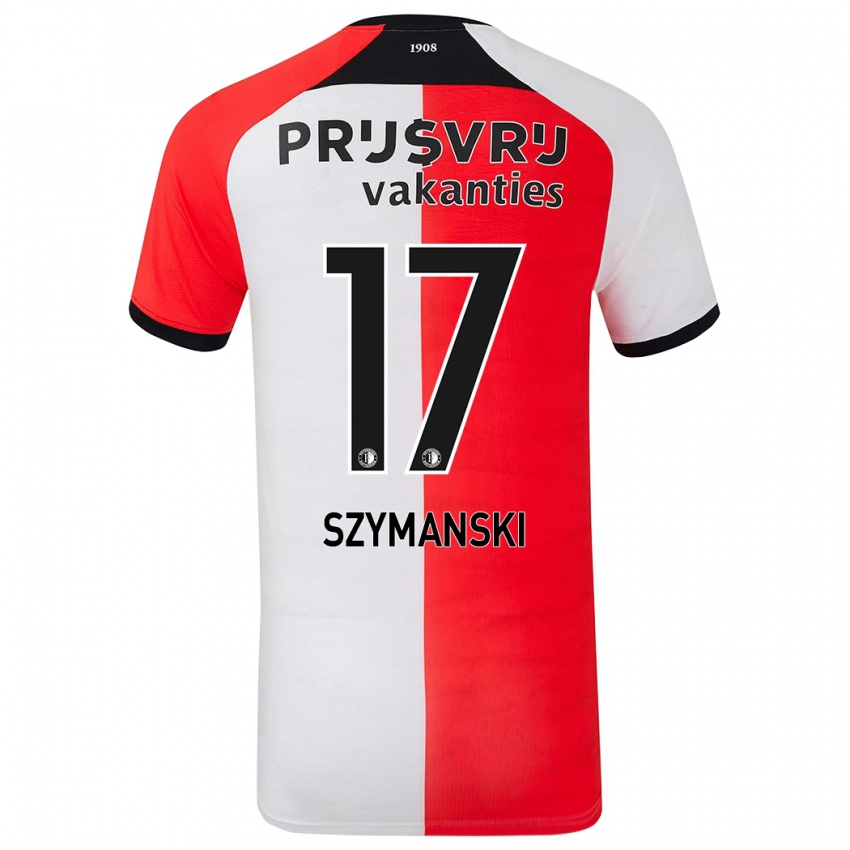 Bambino Maglia Sebastian Szymanski #17 Rosso Bianco Kit Gara Home 2024/25 Maglietta