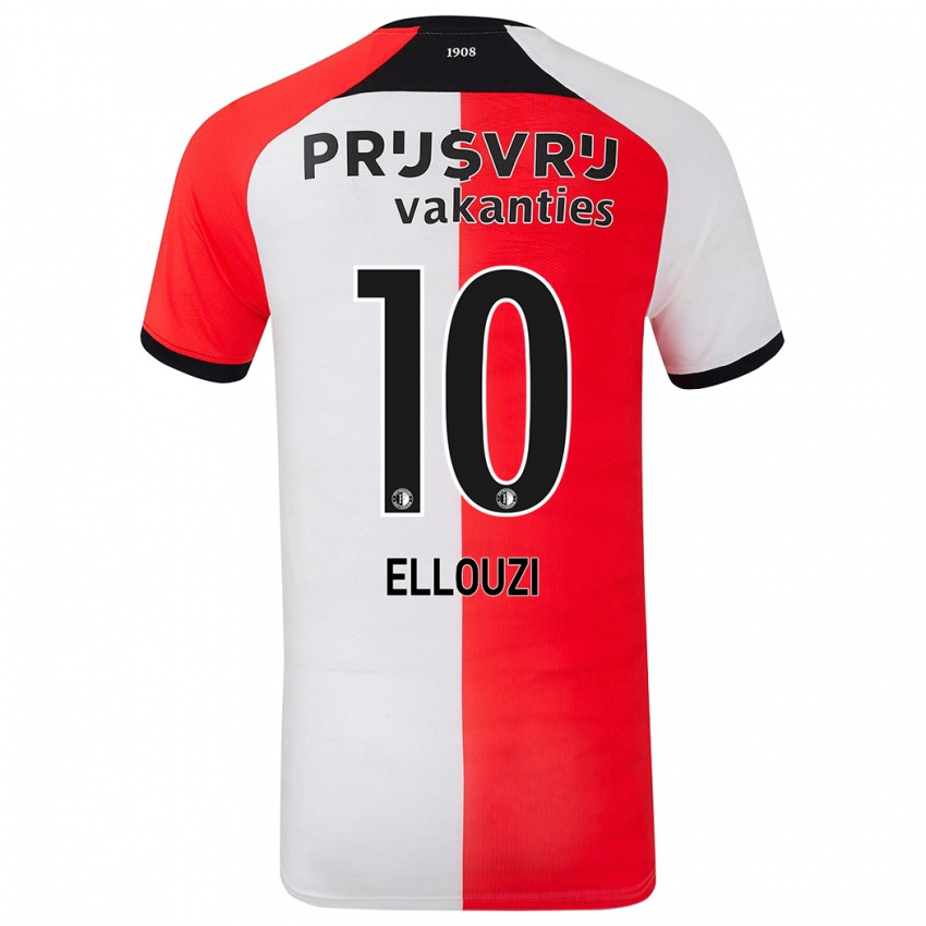 Bambino Maglia Sabrine Ellouzi #10 Rosso Bianco Kit Gara Home 2024/25 Maglietta