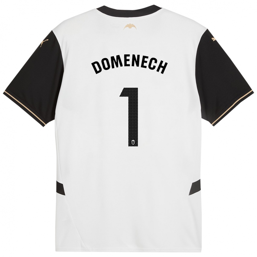 Bambino Maglia Jaume Domenech #1 Bianco Nero Kit Gara Home 2024/25 Maglietta