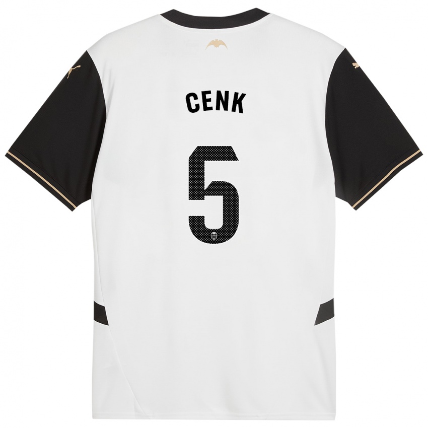 Bambino Maglia Cenk Ozkacar #5 Bianco Nero Kit Gara Home 2024/25 Maglietta