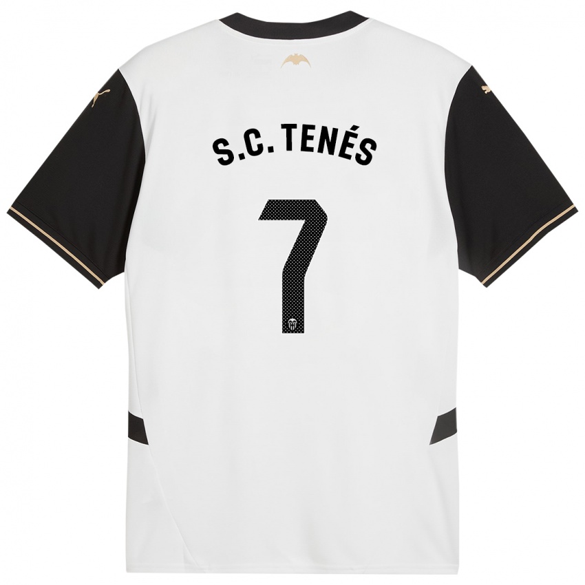 Bambino Maglia Sergi Canós #7 Bianco Nero Kit Gara Home 2024/25 Maglietta