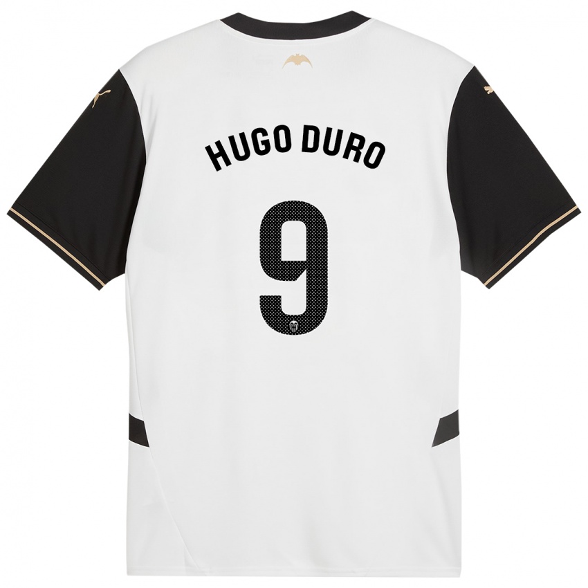 Bambino Maglia Hugo Duro #9 Bianco Nero Kit Gara Home 2024/25 Maglietta