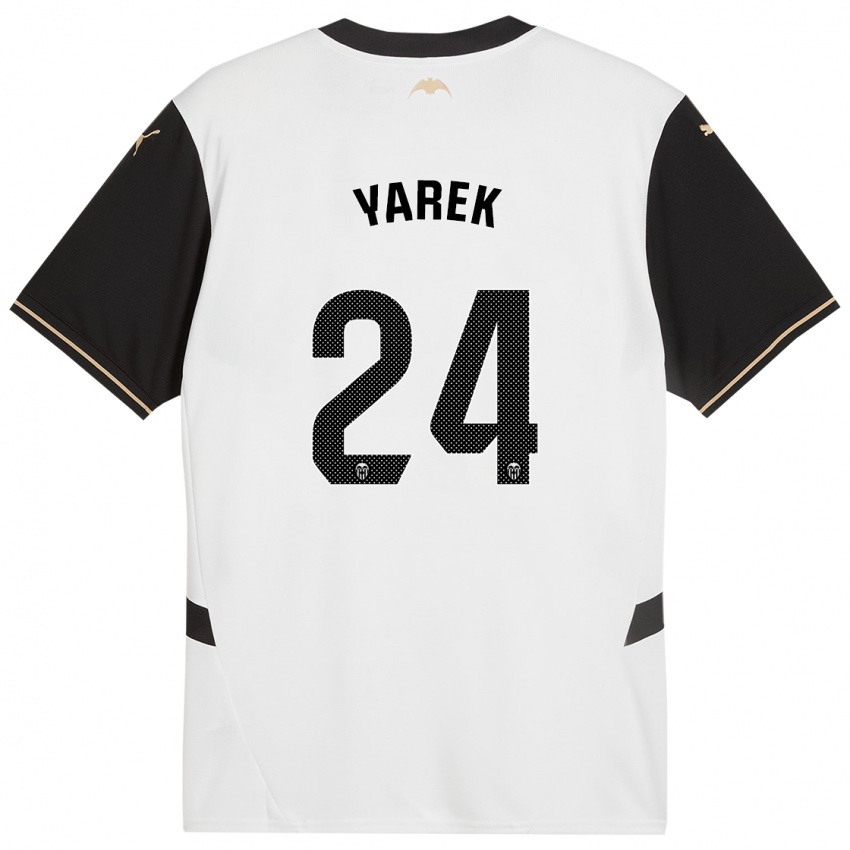 Bambino Maglia Yarek Gasiorowski #24 Bianco Nero Kit Gara Home 2024/25 Maglietta