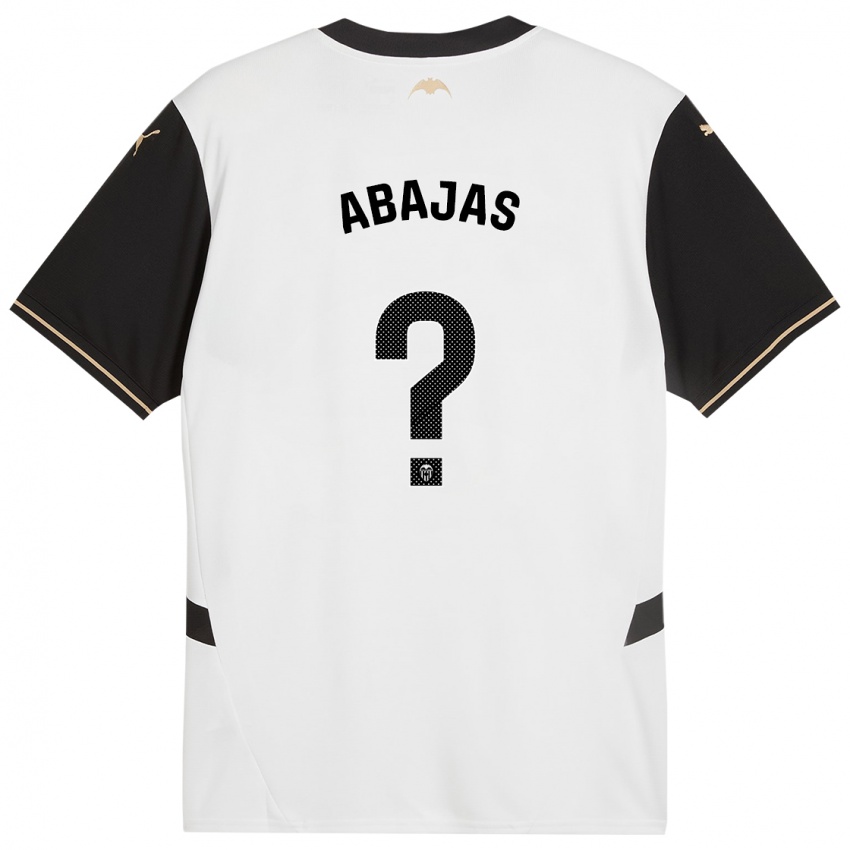 Bambino Maglia Rodrigo Abajas #0 Bianco Nero Kit Gara Home 2024/25 Maglietta