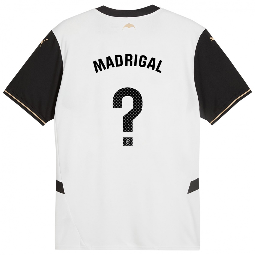 Bambino Maglia Warren Madrigal #0 Bianco Nero Kit Gara Home 2024/25 Maglietta