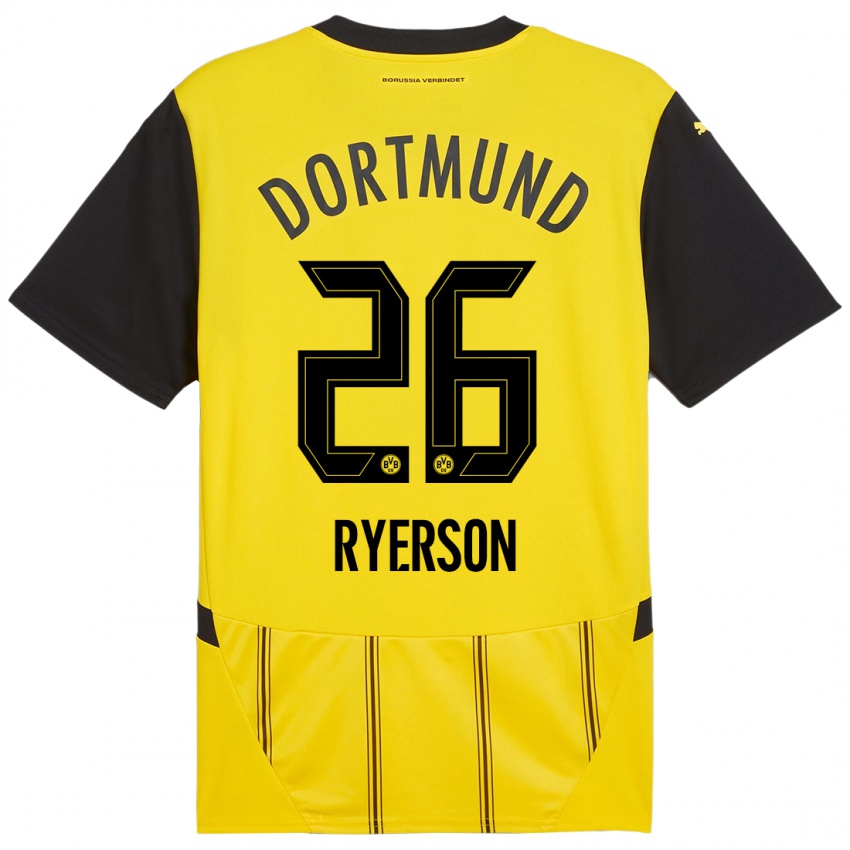 Bambino Maglia Julian Ryerson #26 Giallo Nero Kit Gara Home 2024/25 Maglietta