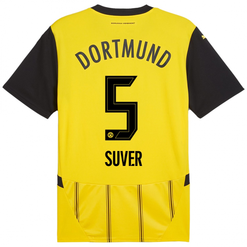 Bambino Maglia Mario Suver #5 Giallo Nero Kit Gara Home 2024/25 Maglietta