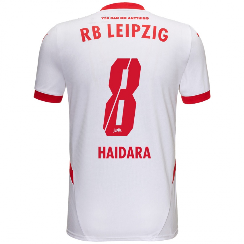 Bambino Maglia Amadou Haidara #8 Bianco Rosso Kit Gara Home 2024/25 Maglietta