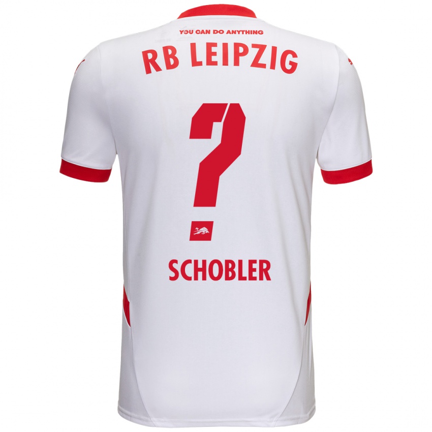 Bambino Maglia Laurin Schößler #0 Bianco Rosso Kit Gara Home 2024/25 Maglietta