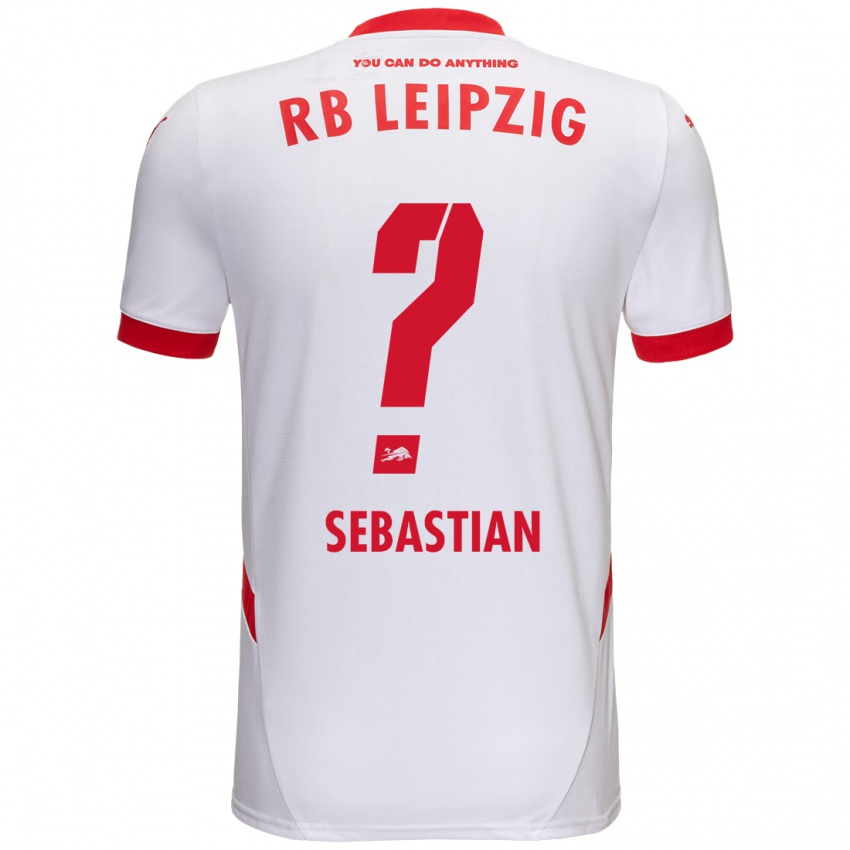 Bambino Maglia Jordy Sebastian #0 Bianco Rosso Kit Gara Home 2024/25 Maglietta