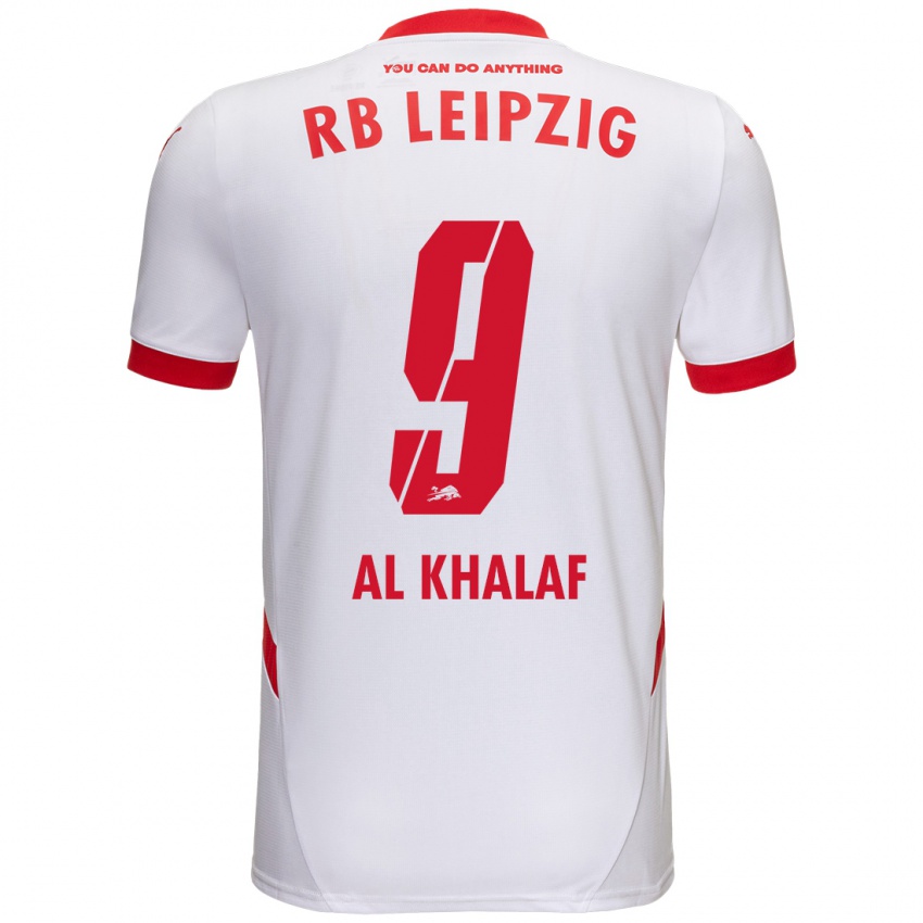 Bambino Maglia Abdul Al Khalaf #9 Bianco Rosso Kit Gara Home 2024/25 Maglietta