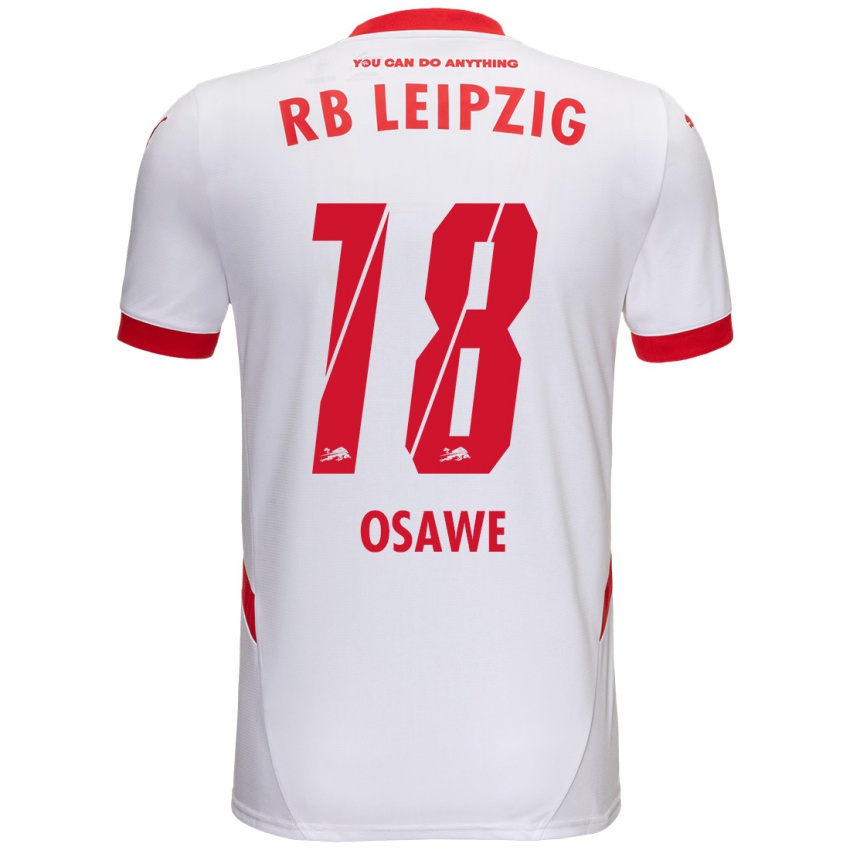 Bambino Maglia Winners Osawe #18 Bianco Rosso Kit Gara Home 2024/25 Maglietta