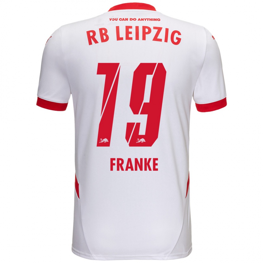 Bambino Maglia Lenny Franke #19 Bianco Rosso Kit Gara Home 2024/25 Maglietta