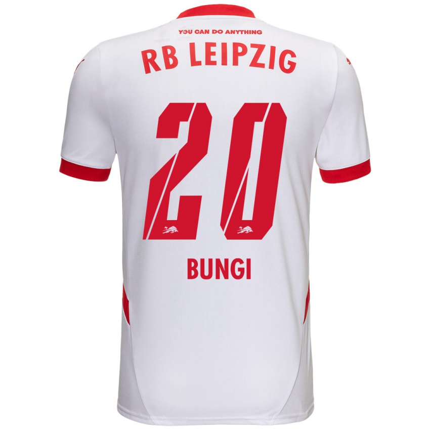 Bambino Maglia Joyeux Masanka Bungi #20 Bianco Rosso Kit Gara Home 2024/25 Maglietta