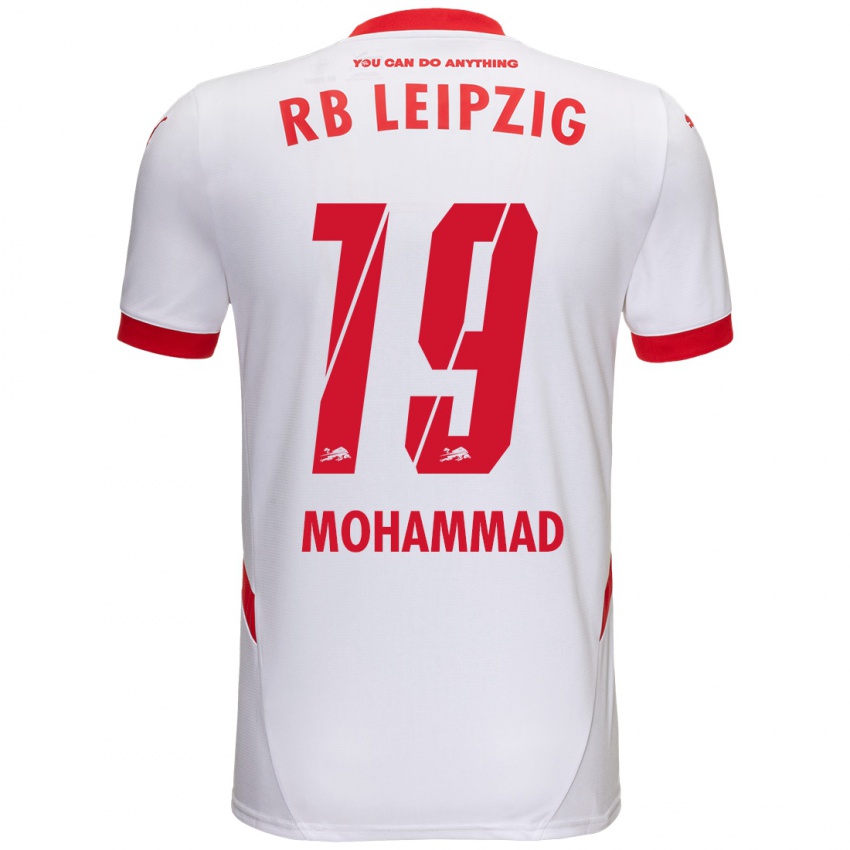 Bambino Maglia Sammy Mohammad #19 Bianco Rosso Kit Gara Home 2024/25 Maglietta