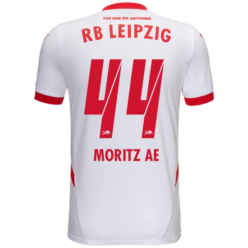 Bambino Maglia Moritz Aé #44 Bianco Rosso Kit Gara Home 2024/25 Maglietta