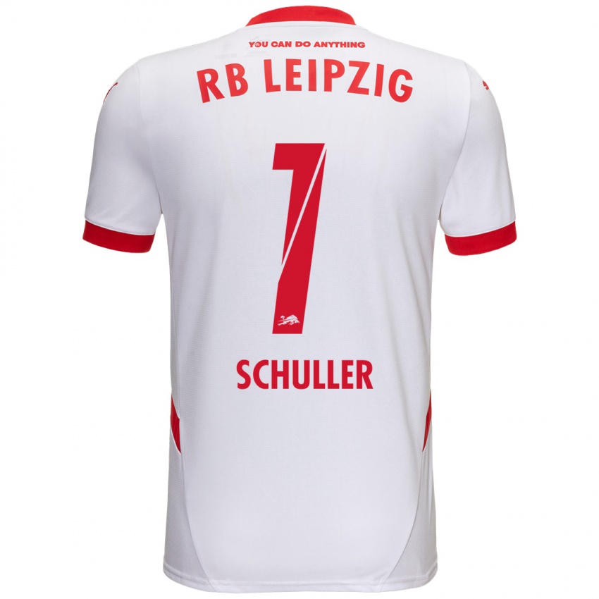 Bambino Maglia Gina Schüller #1 Bianco Rosso Kit Gara Home 2024/25 Maglietta