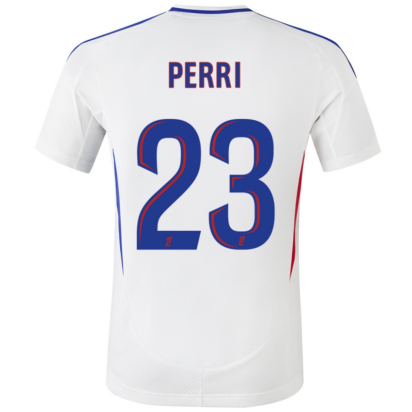 Bambino Maglia Lucas Perri #23 Bianco Blu Kit Gara Home 2024/25 Maglietta