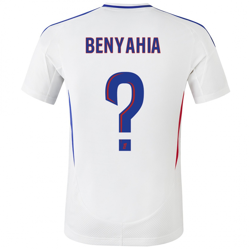 Bambino Maglia Inès Benyahia #0 Bianco Blu Kit Gara Home 2024/25 Maglietta