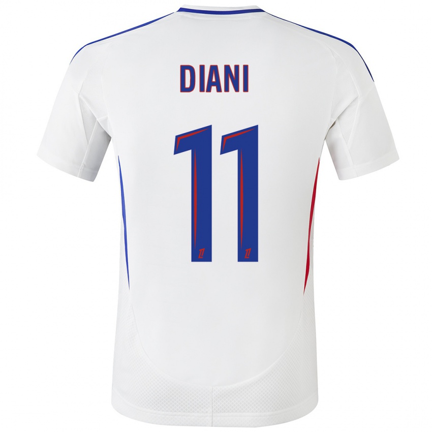 Bambino Maglia Kadidiatou Diani #11 Bianco Blu Kit Gara Home 2024/25 Maglietta