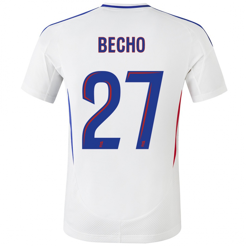 Bambino Maglia Vicki Bècho #27 Bianco Blu Kit Gara Home 2024/25 Maglietta