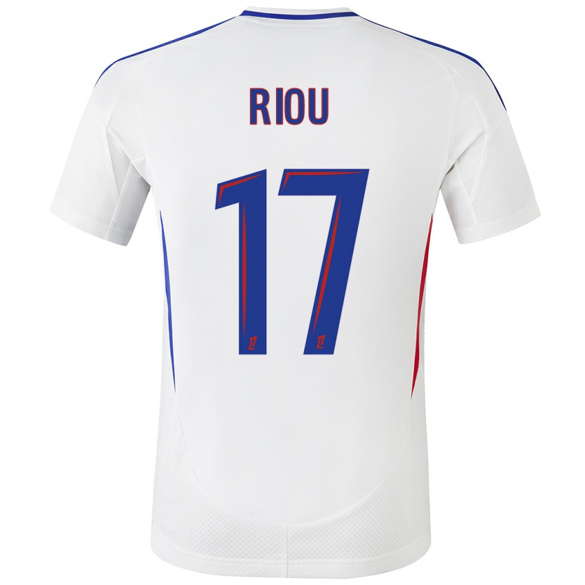 Bambino Maglia Remy Riou #17 Bianco Blu Kit Gara Home 2024/25 Maglietta