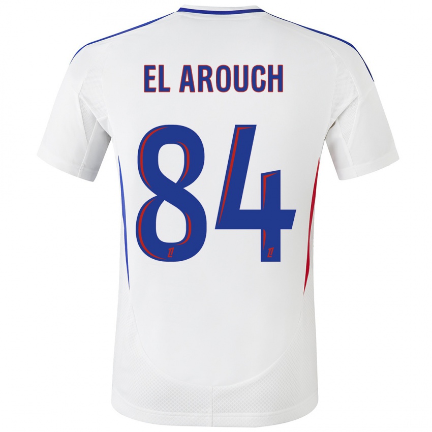 Bambino Maglia Mohamed El Arouch #84 Bianco Blu Kit Gara Home 2024/25 Maglietta