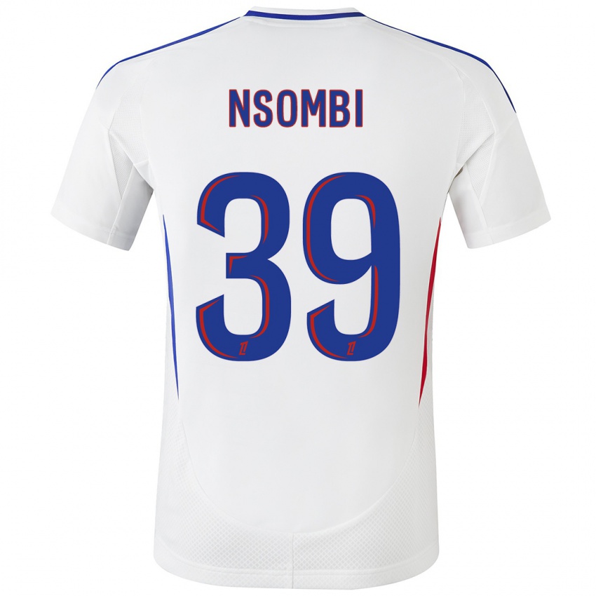 Bambino Maglia Gael Nsombi #39 Bianco Blu Kit Gara Home 2024/25 Maglietta