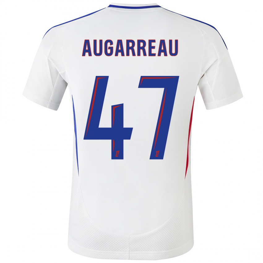 Bambino Maglia Sofiane Augarreau #47 Bianco Blu Kit Gara Home 2024/25 Maglietta