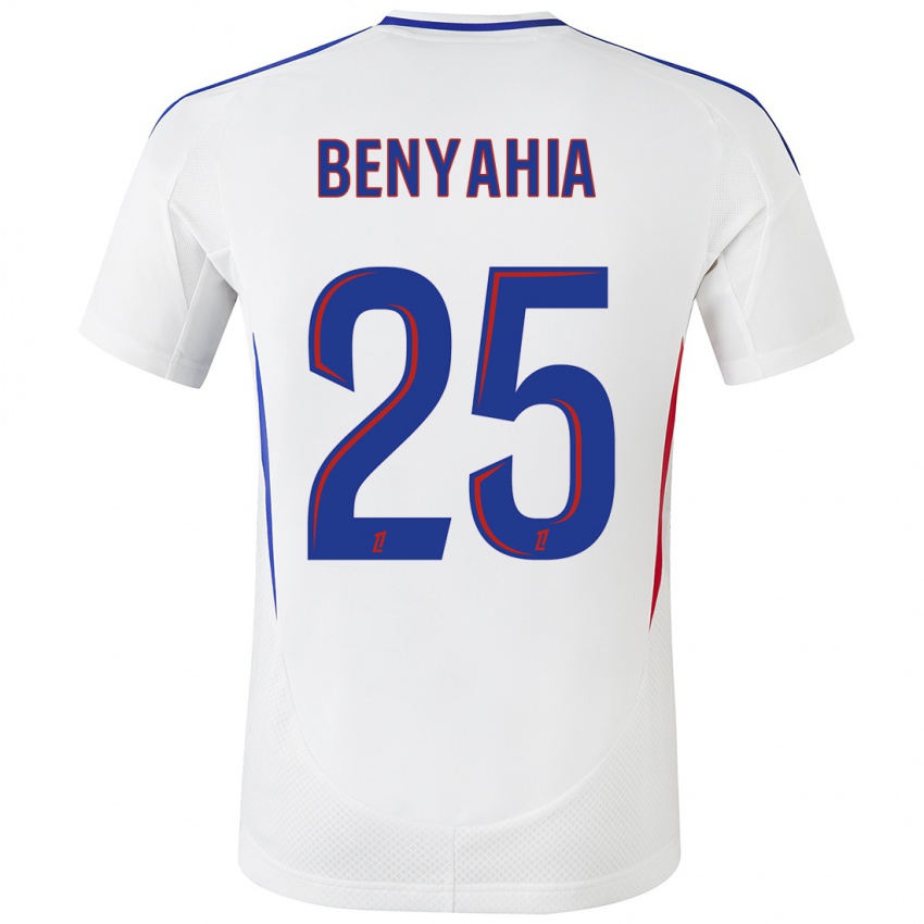 Bambino Maglia Ines Benyahia #25 Bianco Blu Kit Gara Home 2024/25 Maglietta