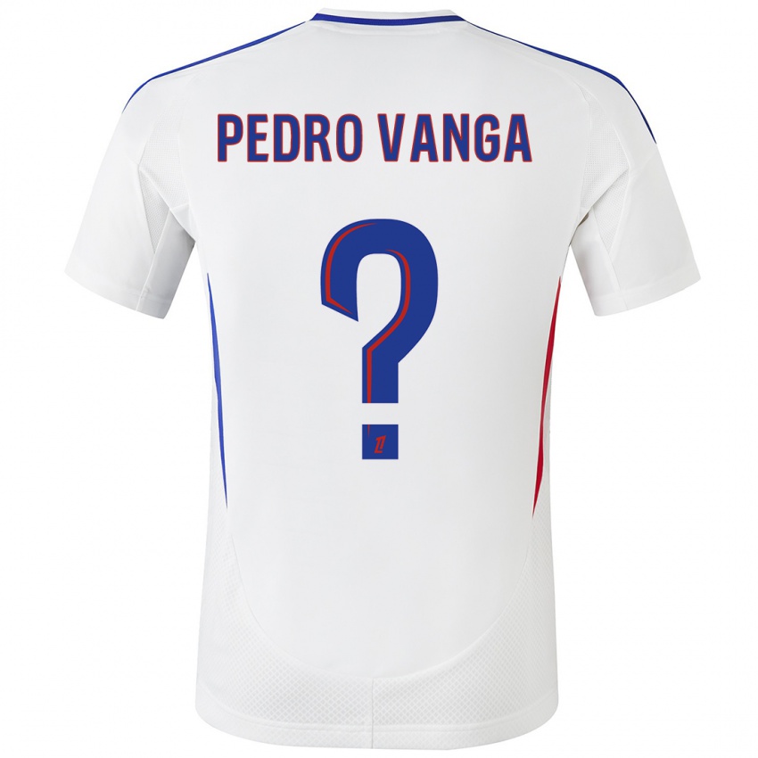 Bambino Maglia Emerson Pedro Vanga #0 Bianco Blu Kit Gara Home 2024/25 Maglietta