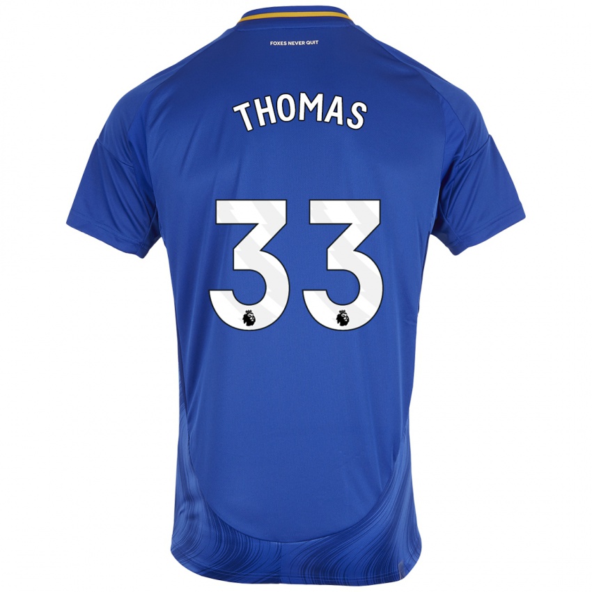 Bambino Maglia Luke Thomas #33 Blu Bianco Kit Gara Home 2024/25 Maglietta