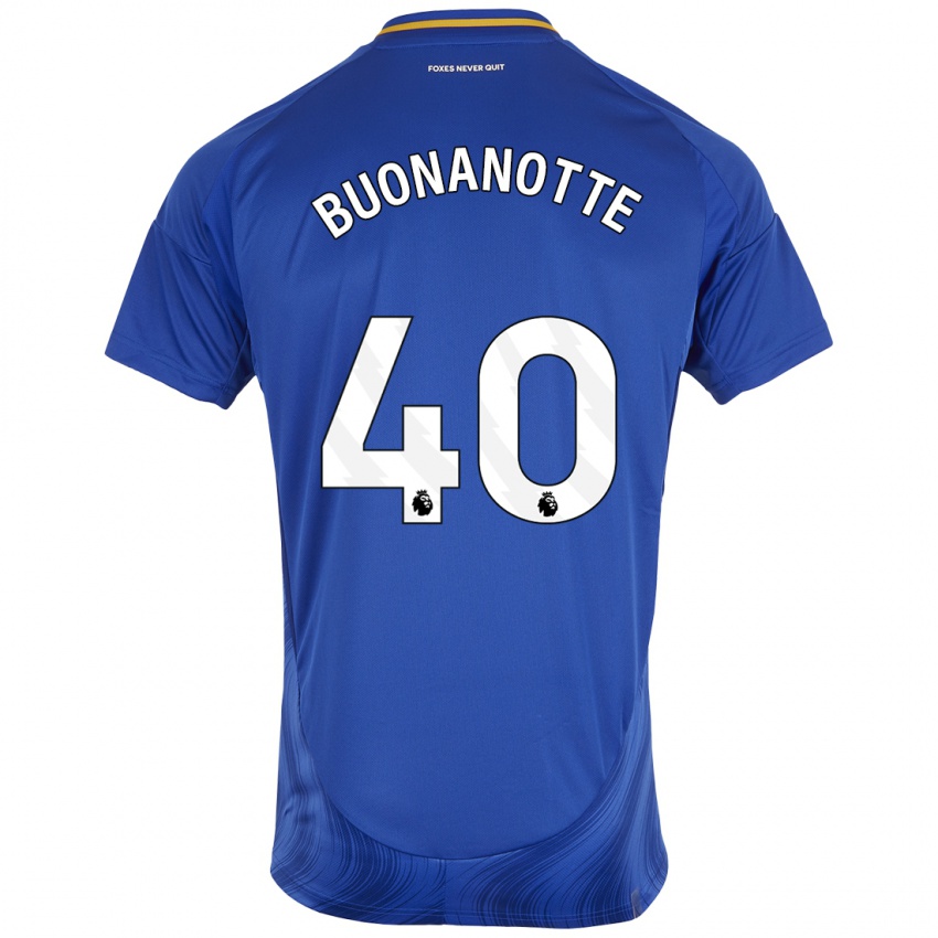 Bambino Maglia Facundo Buonanotte #40 Blu Bianco Kit Gara Home 2024/25 Maglietta