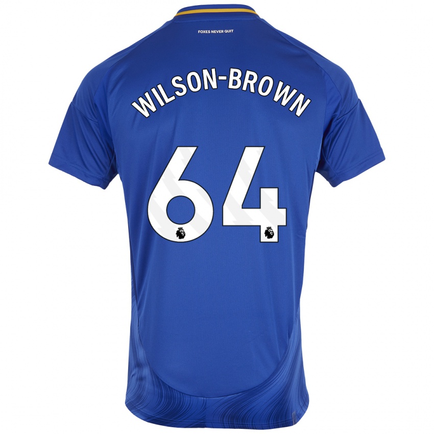 Bambino Maglia Thomas Wilson-Brown #64 Blu Bianco Kit Gara Home 2024/25 Maglietta