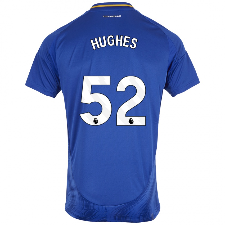 Bambino Maglia Iestyn Hughes #52 Blu Bianco Kit Gara Home 2024/25 Maglietta