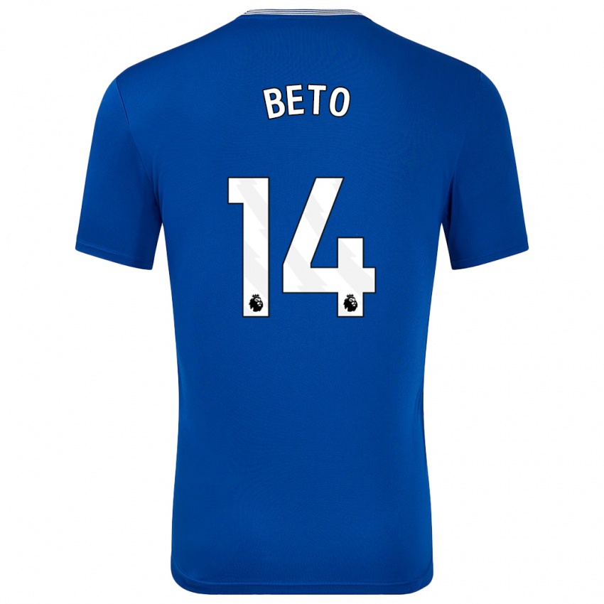 Bambino Maglia Beto #14 Blu Con Kit Gara Home 2024/25 Maglietta