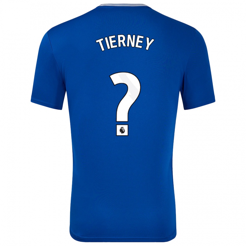 Bambino Maglia Jack Tierney #0 Blu Con Kit Gara Home 2024/25 Maglietta