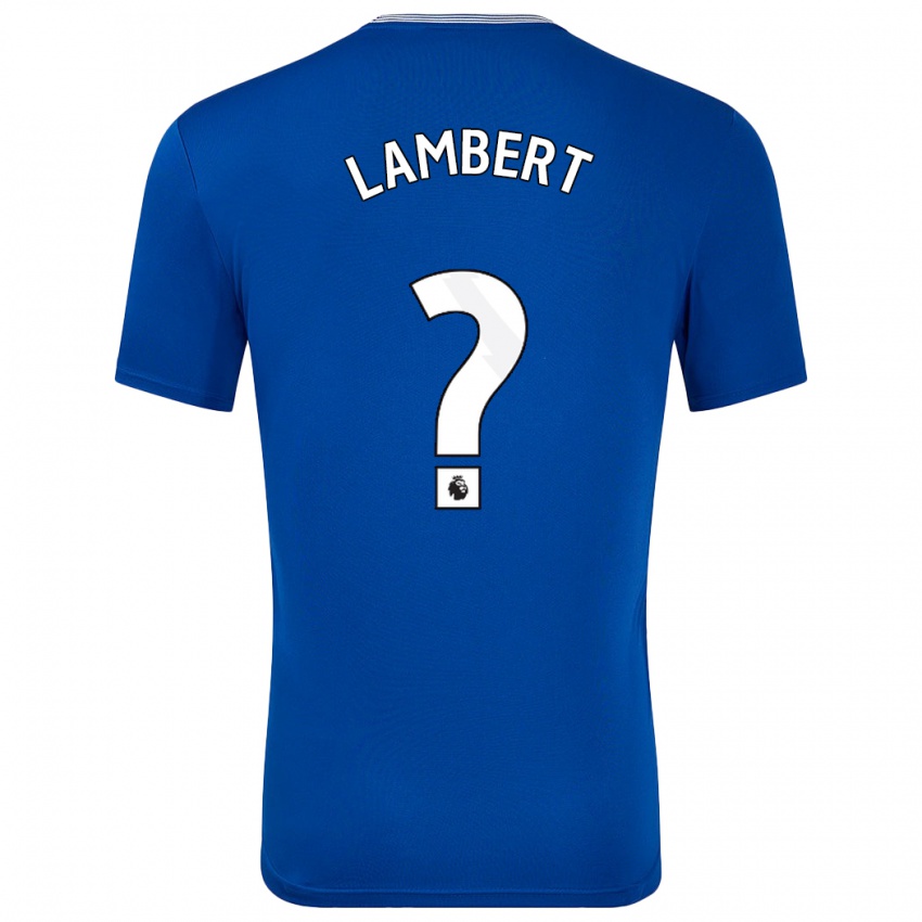 Bambino Maglia Rocco Lambert #0 Blu Con Kit Gara Home 2024/25 Maglietta